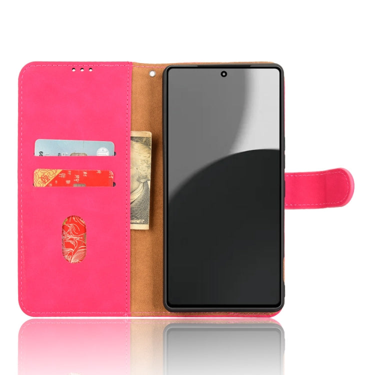 For Sharp Aquos R9 Skin Feel Magnetic Flip Leather Phone Case