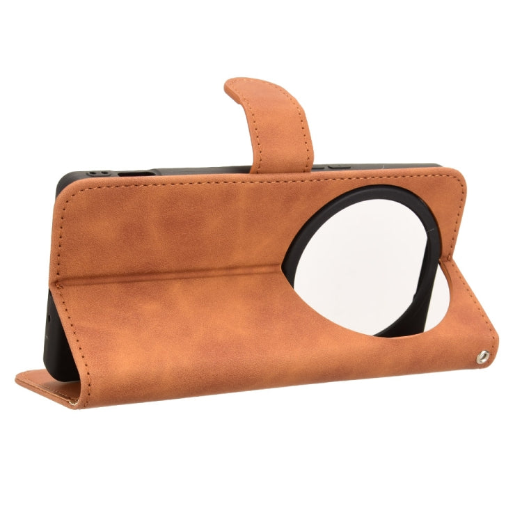 For Sharp Aquos R9 Skin Feel Magnetic Flip Leather Phone Case