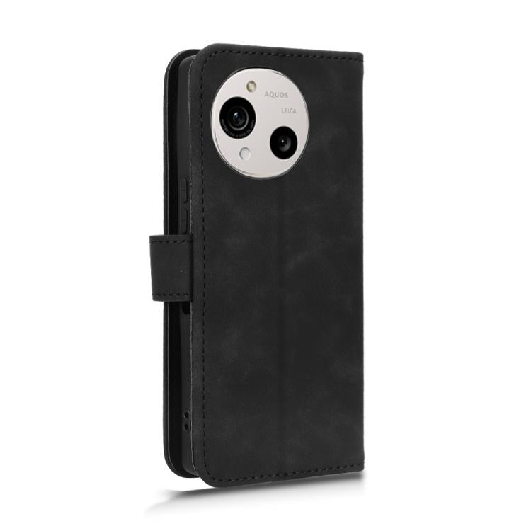 For Sharp Aquos R10 Skin Feel Magnetic Flip Leather Phone Case