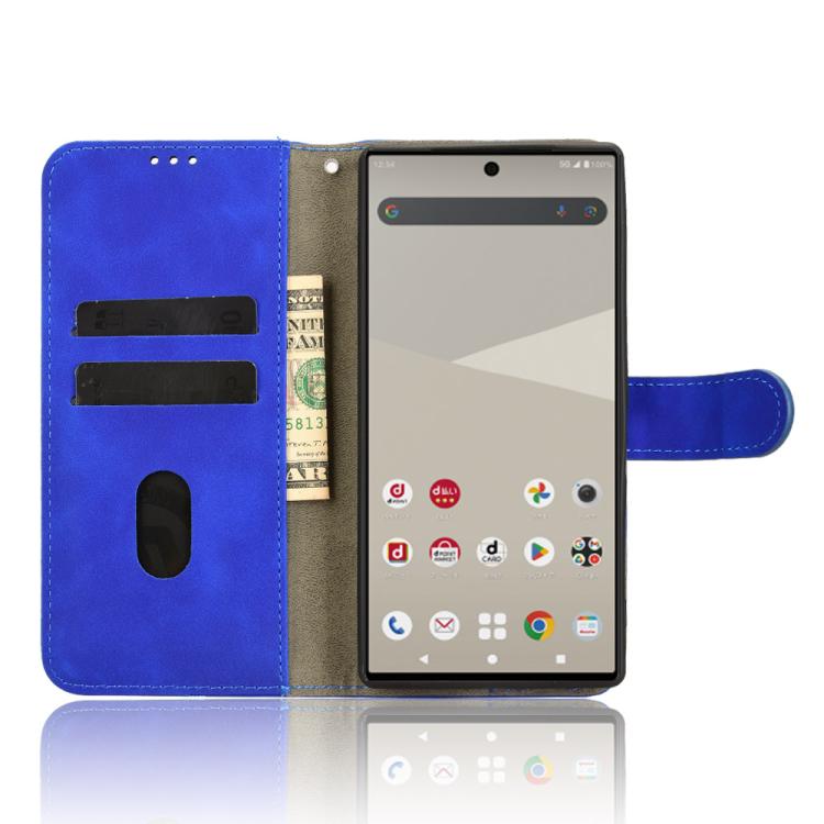 For Sharp Aquos R10 Skin Feel Magnetic Flip Leather Phone Case