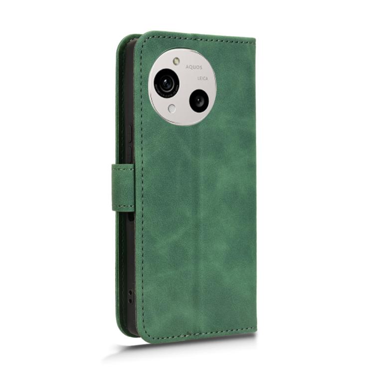 For Sharp Aquos R10 Skin Feel Magnetic Flip Leather Phone Case