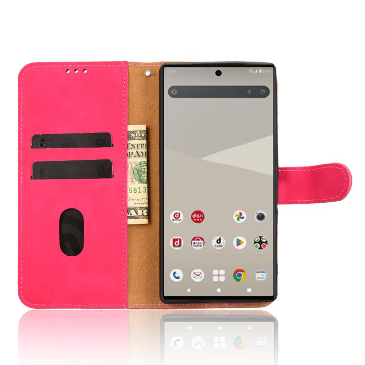 For Sharp Aquos R10 Skin Feel Magnetic Flip Leather Phone Case