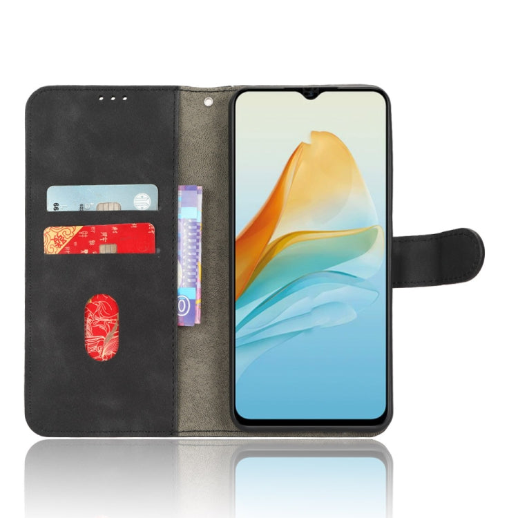 For ZTE Axon 40 Lite Skin Feel Magnetic Flip Leather Phone Case