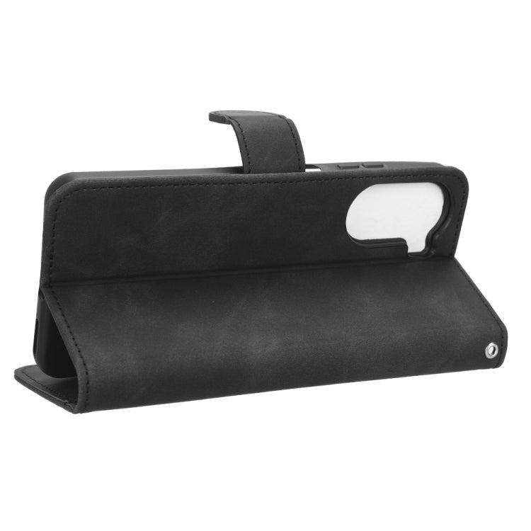 For ZTE Axon 40 Lite Skin Feel Magnetic Flip Leather Phone Case