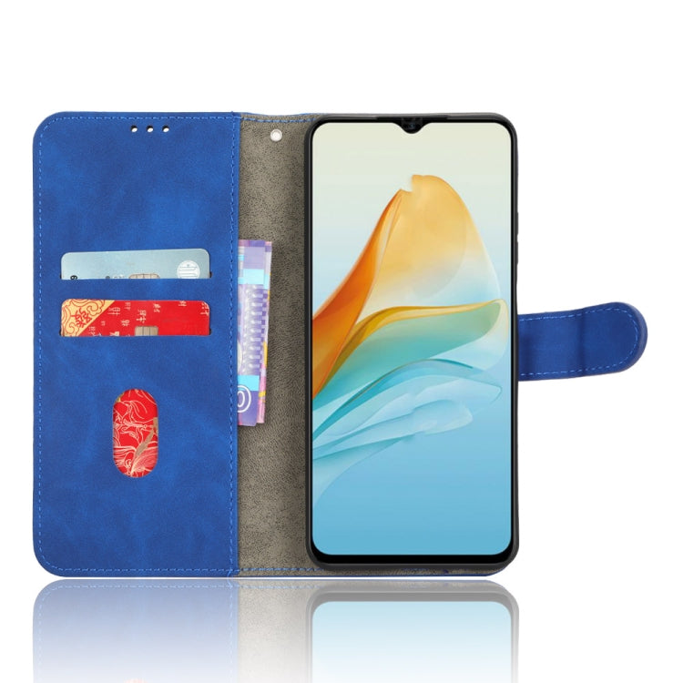 For ZTE Axon 40 Lite Skin Feel Magnetic Flip Leather Phone Case