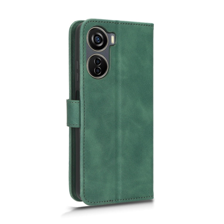 For ZTE Axon 40 Lite Skin Feel Magnetic Flip Leather Phone Case