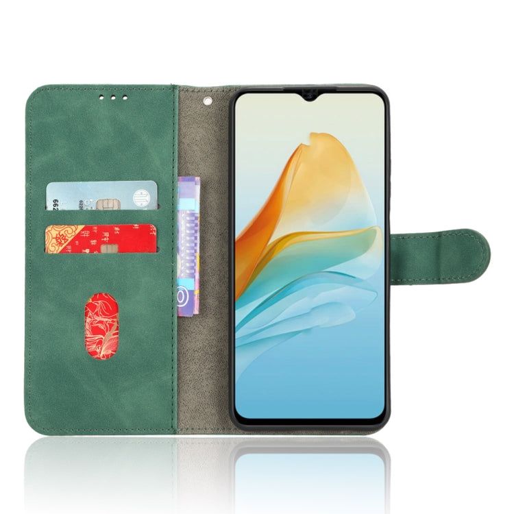 For ZTE Axon 40 Lite Skin Feel Magnetic Flip Leather Phone Case