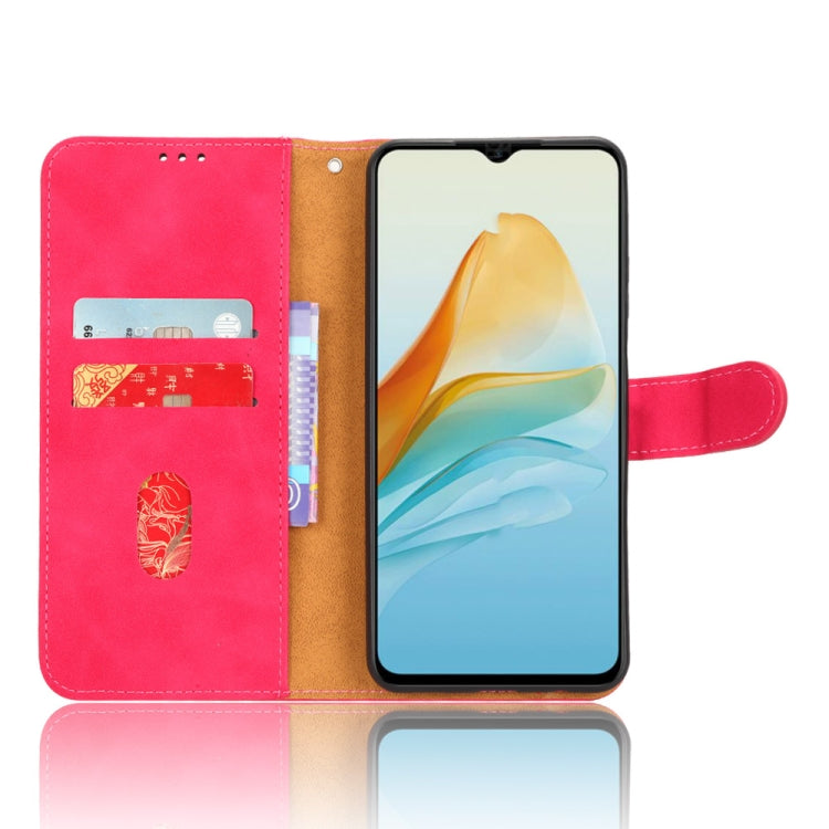 For ZTE Axon 40 Lite Skin Feel Magnetic Flip Leather Phone Case