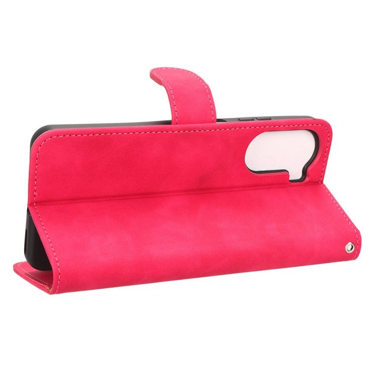 For ZTE Axon 40 Lite Skin Feel Magnetic Flip Leather Phone Case