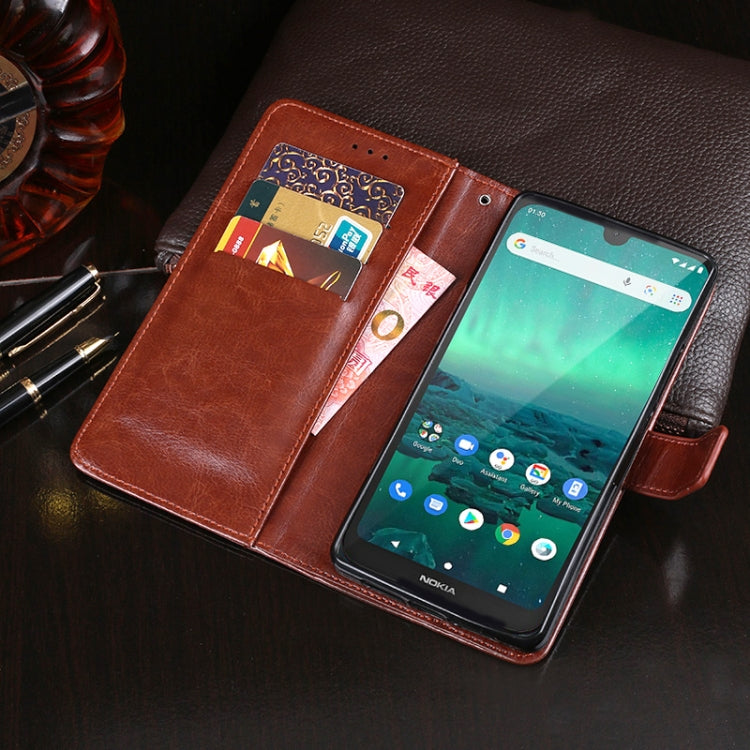 For Nokia 1.3 idewei Crazy Horse Texture Horizontal Flip Leather Case with Holder & Card Slots & Wallet