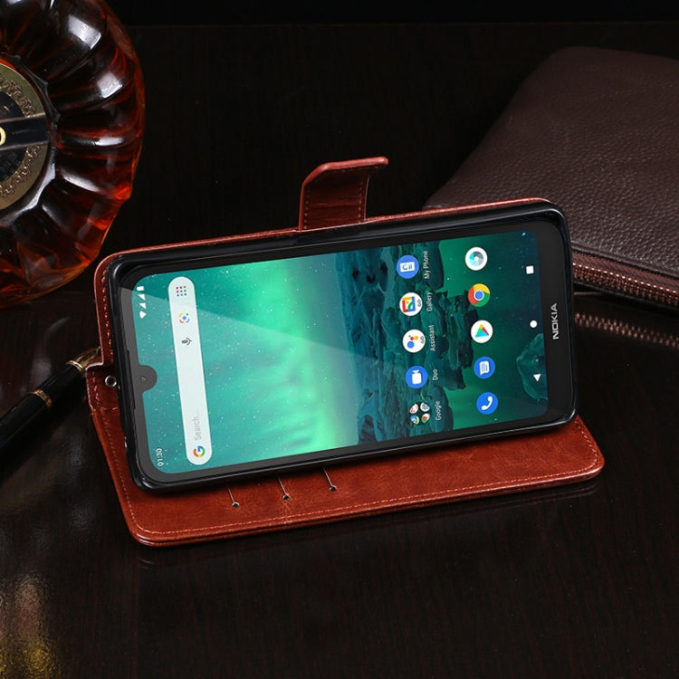 For Nokia 1.3 idewei Crazy Horse Texture Horizontal Flip Leather Case with Holder & Card Slots & Wallet