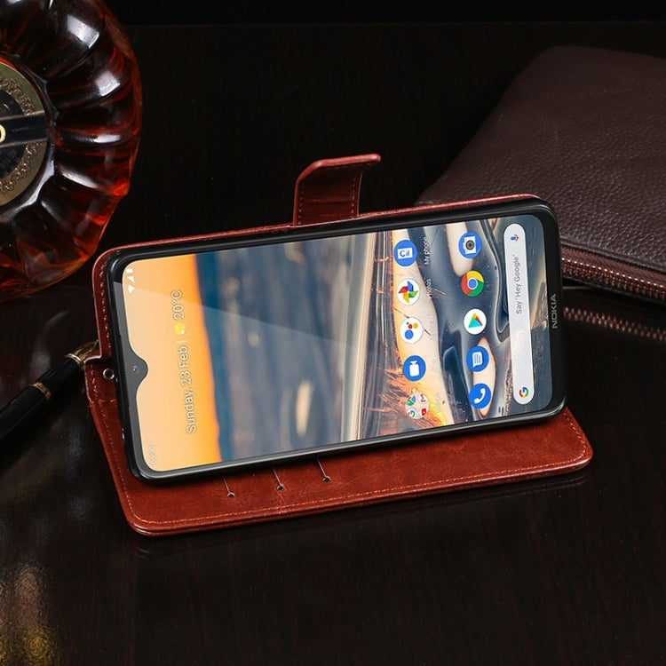 For Nokia 5.3 idewei Crazy Horse Texture Horizontal Flip Leather Case with Holder & Card Slots & Wallet