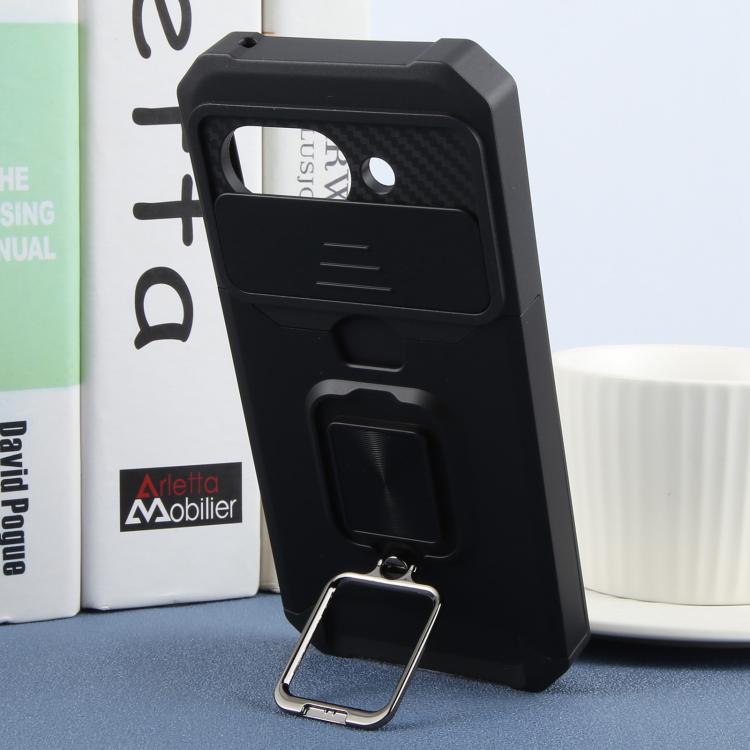 For Google Pixel 9a Camera Shield Card Slot PC+TPU Phone Case