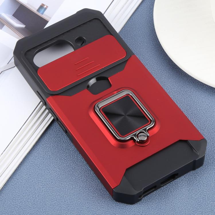 For Google Pixel 9a Camera Shield Card Slot PC+TPU Phone Case
