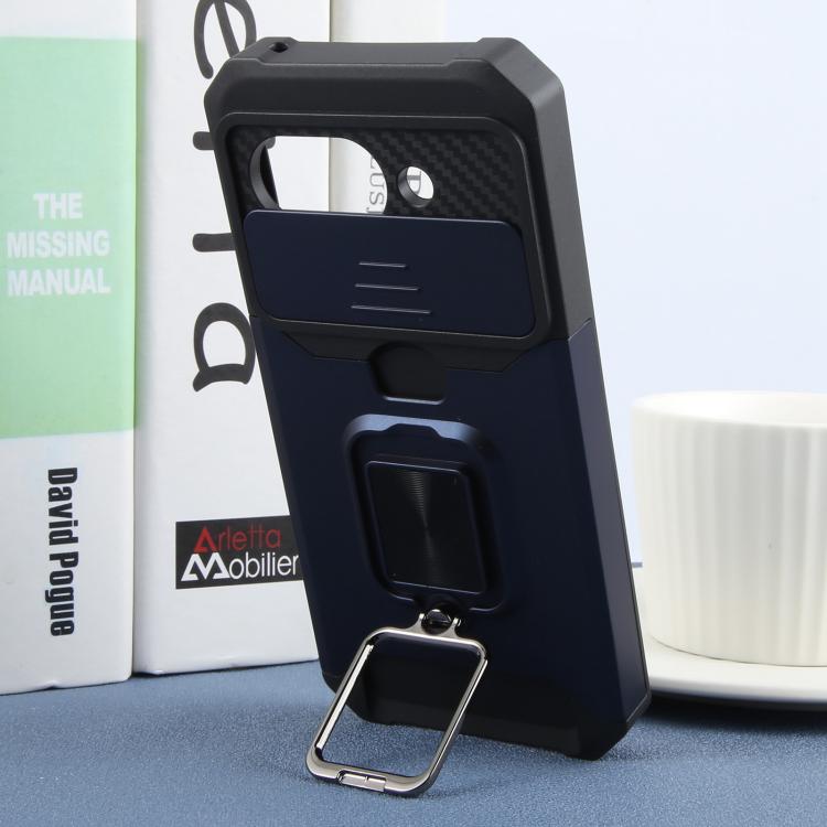 For Google Pixel 9a Camera Shield Card Slot PC+TPU Phone Case