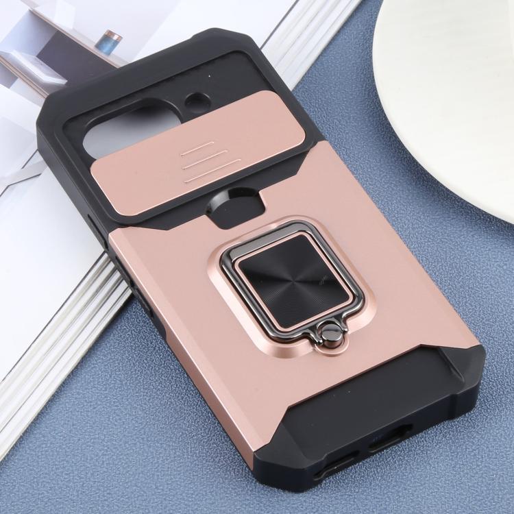 For Google Pixel 9a Camera Shield Card Slot PC+TPU Phone Case