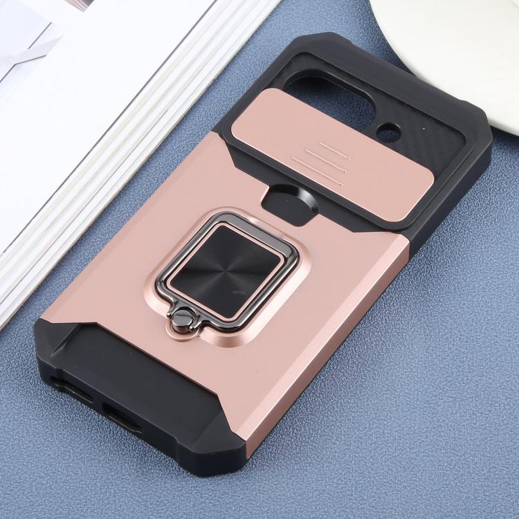 For Google Pixel 9a Camera Shield Card Slot PC+TPU Phone Case