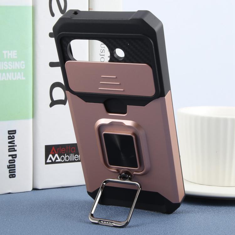For Google Pixel 9a Camera Shield Card Slot PC+TPU Phone Case