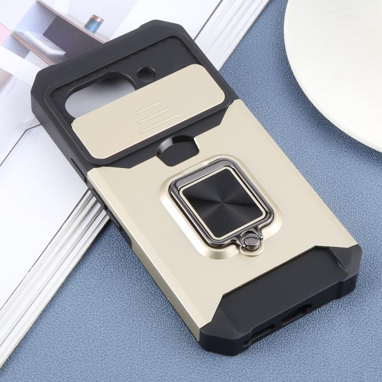 For Google Pixel 9a Camera Shield Card Slot PC+TPU Phone Case