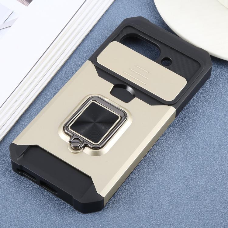 For Google Pixel 9a Camera Shield Card Slot PC+TPU Phone Case