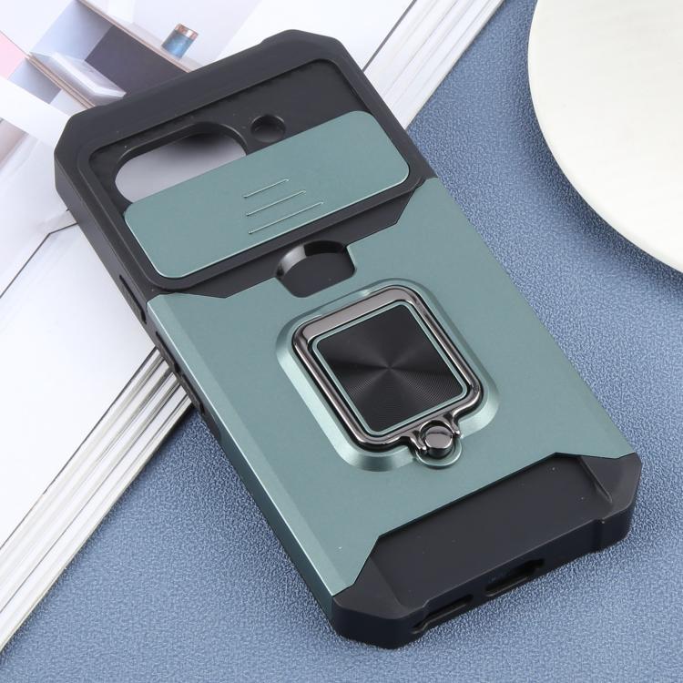 For Google Pixel 9a Camera Shield Card Slot PC+TPU Phone Case