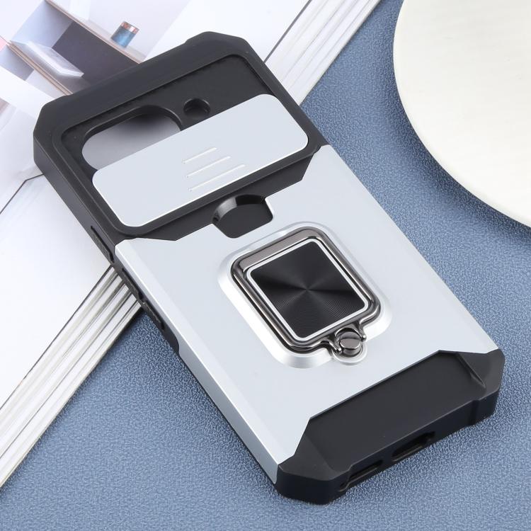 For Google Pixel 9a Camera Shield Card Slot PC+TPU Phone Case
