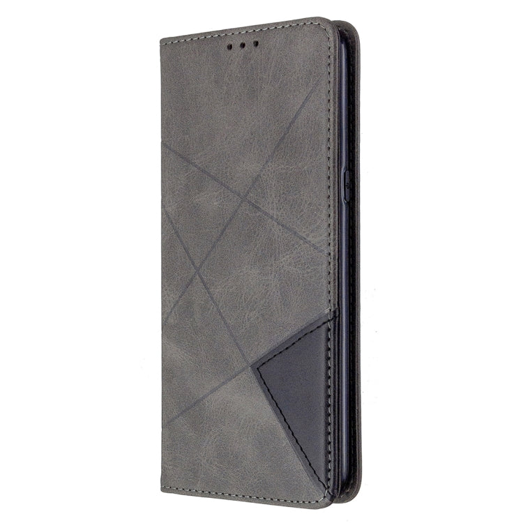 For LG K61 Rhombus Texture Horizontal Flip Magnetic Leather Case with Holder & Card Slots & Wallet
