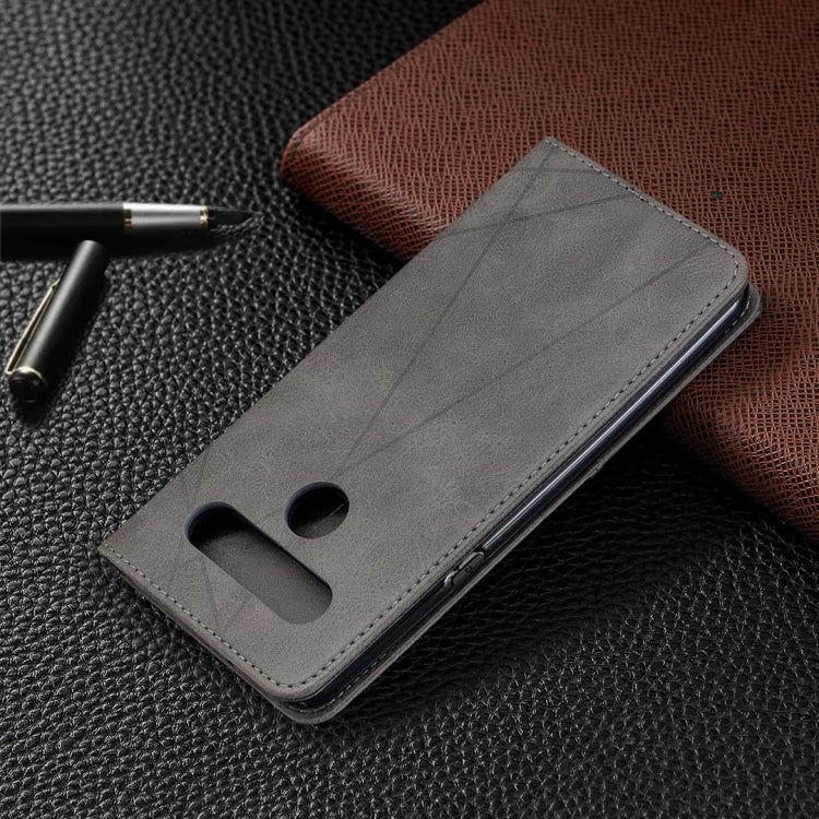 For LG K61 Rhombus Texture Horizontal Flip Magnetic Leather Case with Holder & Card Slots & Wallet