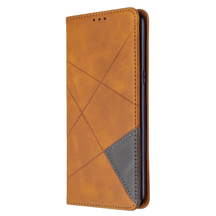 For LG K61 Rhombus Texture Horizontal Flip Magnetic Leather Case with Holder & Card Slots & Wallet