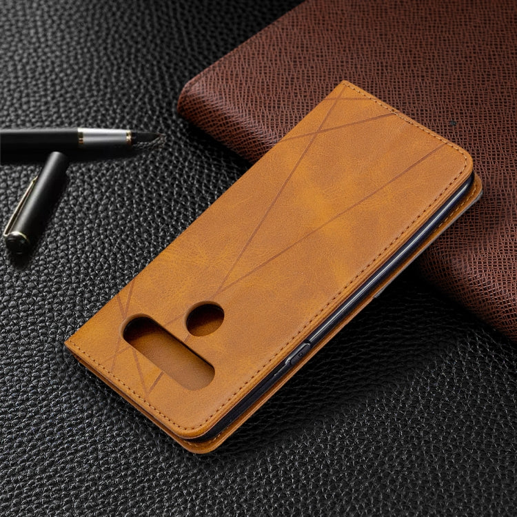 For LG K61 Rhombus Texture Horizontal Flip Magnetic Leather Case with Holder & Card Slots & Wallet