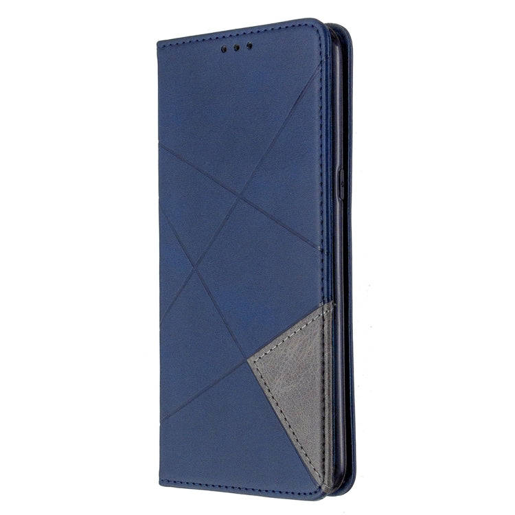 For LG K61 Rhombus Texture Horizontal Flip Magnetic Leather Case with Holder & Card Slots & Wallet