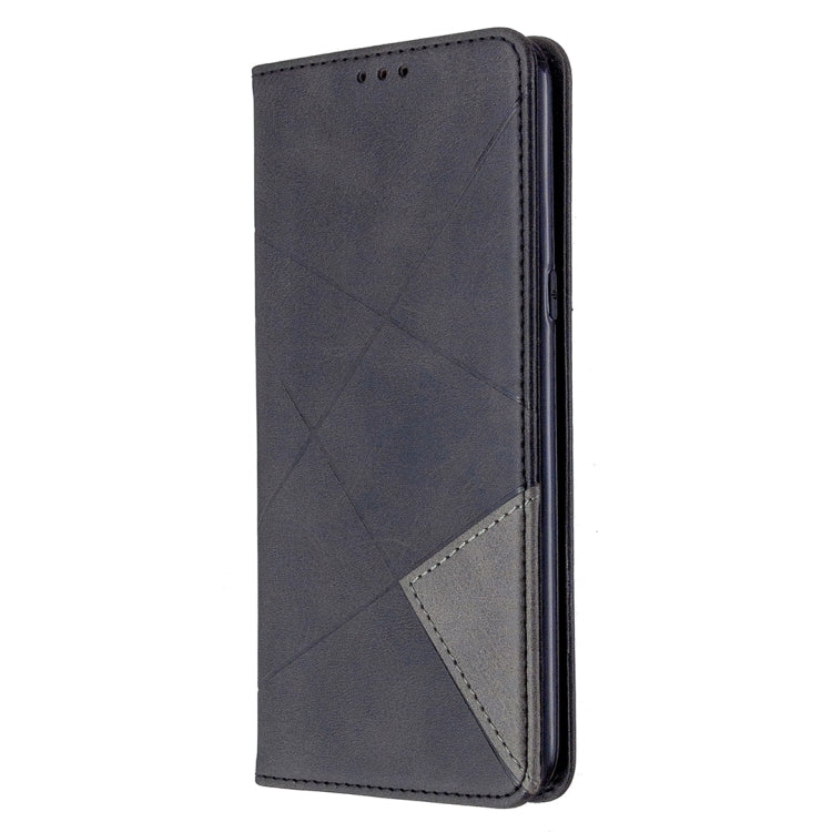 For LG K61 Rhombus Texture Horizontal Flip Magnetic Leather Case with Holder & Card Slots & Wallet