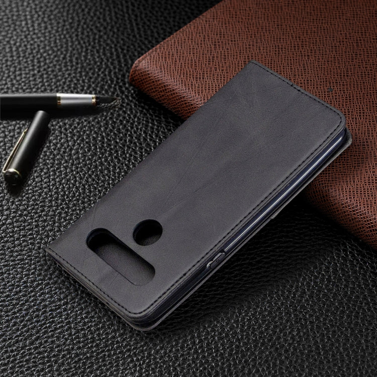 For LG K61 Rhombus Texture Horizontal Flip Magnetic Leather Case with Holder & Card Slots & Wallet