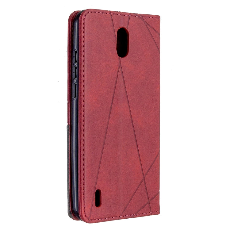 For Nokia 1.3 Rhombus Texture Horizontal Flip Magnetic Leather Case with Holder & Card Slots & Wallet