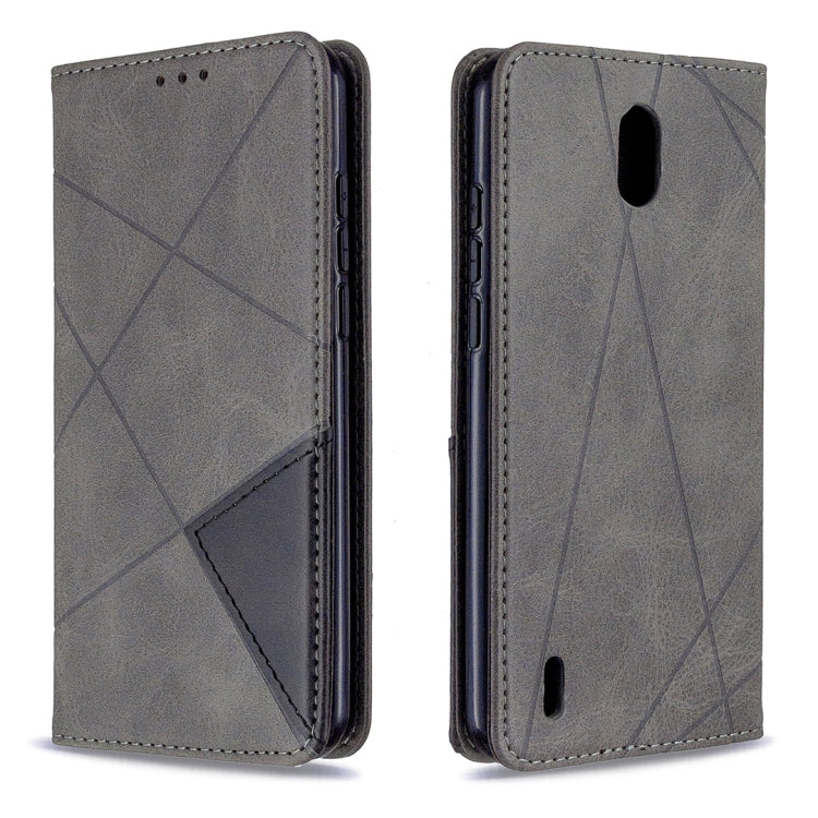 For Nokia 1.3 Rhombus Texture Horizontal Flip Magnetic Leather Case with Holder & Card Slots & Wallet