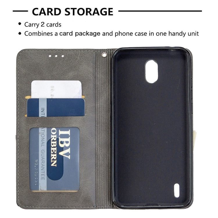For Nokia 1.3 Rhombus Texture Horizontal Flip Magnetic Leather Case with Holder & Card Slots & Wallet
