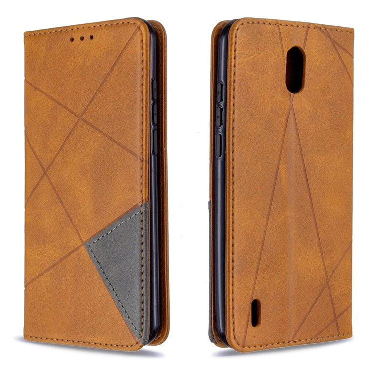 For Nokia 1.3 Rhombus Texture Horizontal Flip Magnetic Leather Case with Holder & Card Slots & Wallet
