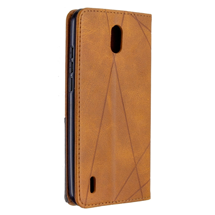 For Nokia 1.3 Rhombus Texture Horizontal Flip Magnetic Leather Case with Holder & Card Slots & Wallet
