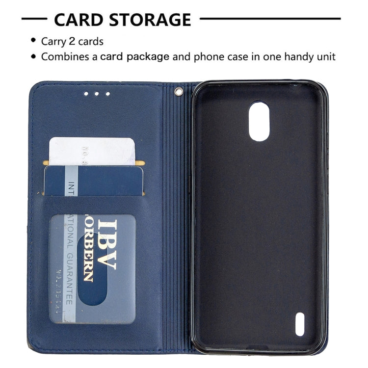 For Nokia 1.3 Rhombus Texture Horizontal Flip Magnetic Leather Case with Holder & Card Slots & Wallet