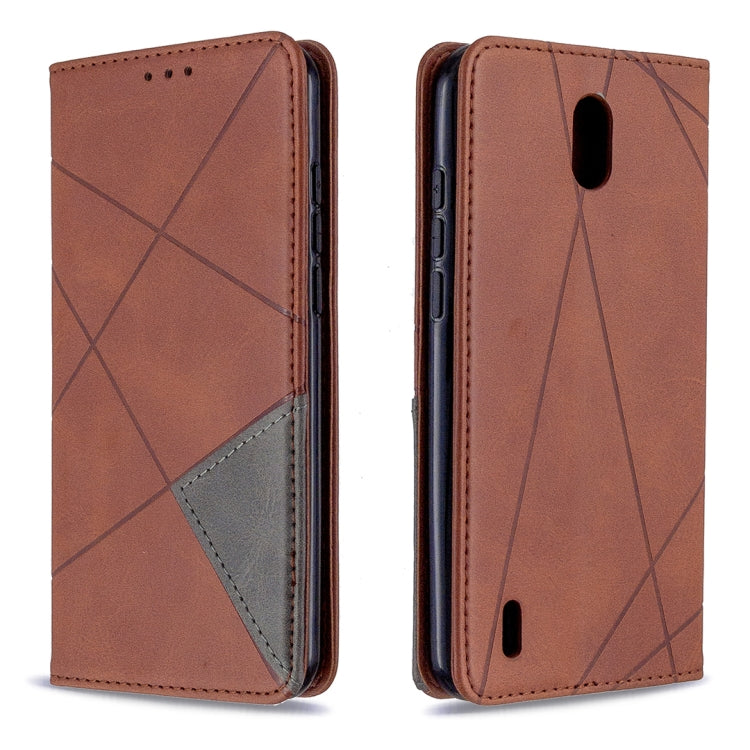 For Nokia 1.3 Rhombus Texture Horizontal Flip Magnetic Leather Case with Holder & Card Slots & Wallet