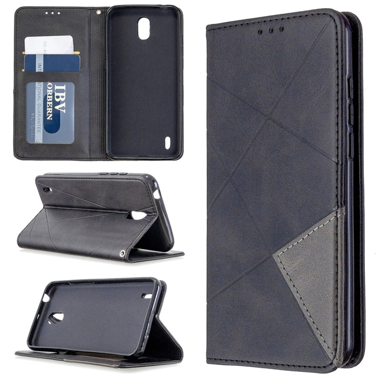 For Nokia 1.3 Rhombus Texture Horizontal Flip Magnetic Leather Case with Holder & Card Slots & Wallet