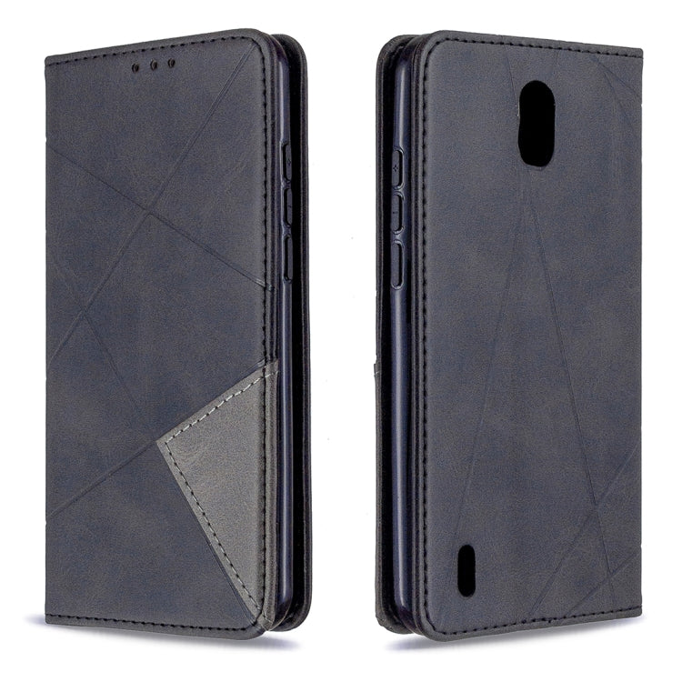 For Nokia 1.3 Rhombus Texture Horizontal Flip Magnetic Leather Case with Holder & Card Slots & Wallet