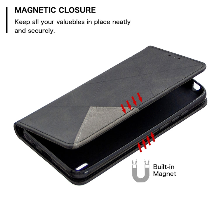 For Nokia 1.3 Rhombus Texture Horizontal Flip Magnetic Leather Case with Holder & Card Slots & Wallet