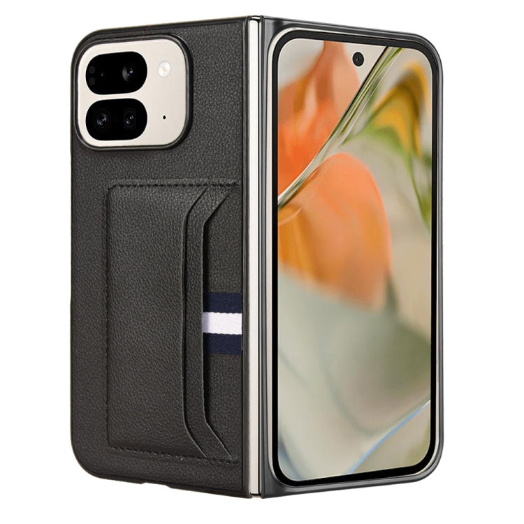 For Google Pixel 9 Pro Fold Litchi Texture Card Slots Back Cover Phone Case