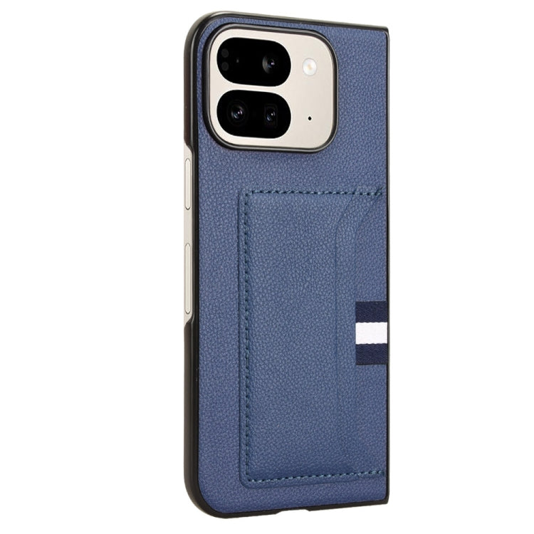 For Google Pixel 9 Pro Fold Litchi Texture Card Slots Back Cover Phone Case