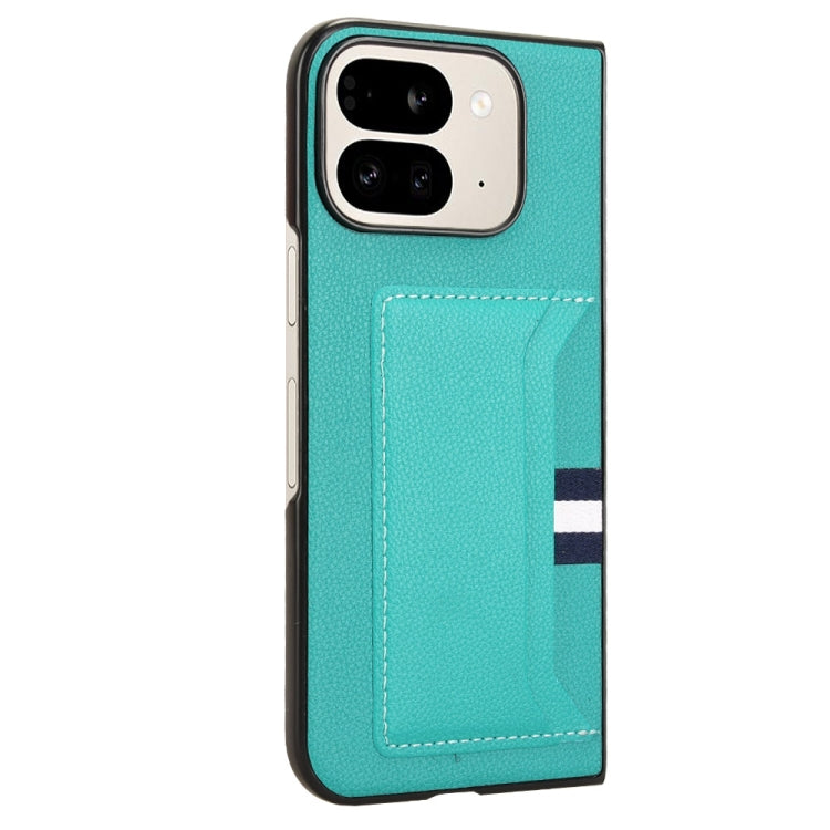 For Google Pixel 9 Pro Fold Litchi Texture Card Slots Back Cover Phone Case