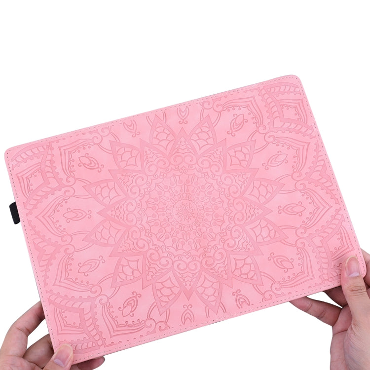 For Huawei MatePad T8 Calf Pattern Double Folding Design Embossed Leather Case with  Holder & Card Slots & Pen Slot &   Elastic Band