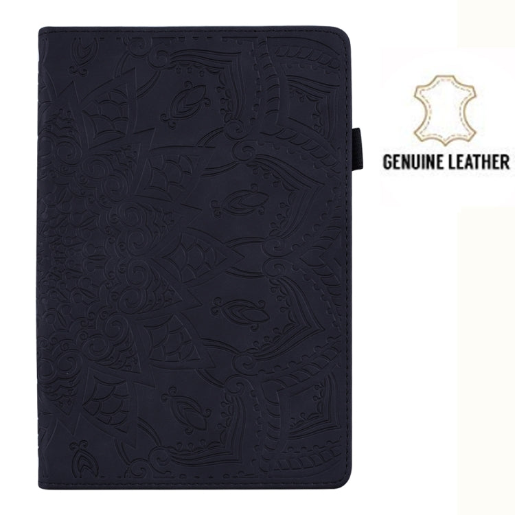 For Huawei MediaPad M6 8.4 Calf Pattern Double Folding Design Embossed Leather Case with  Holder & Card Slots & Pen Slot &   Elastic Band