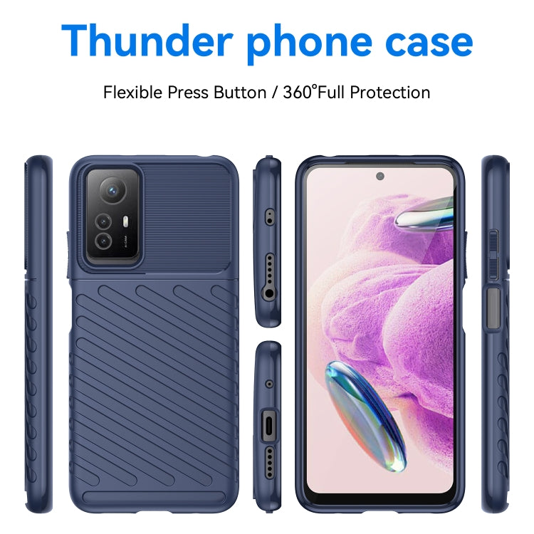 For Xiaomi Redmi Note 12S Thunderbolt Shockproof TPU Protective Soft Phone Case
