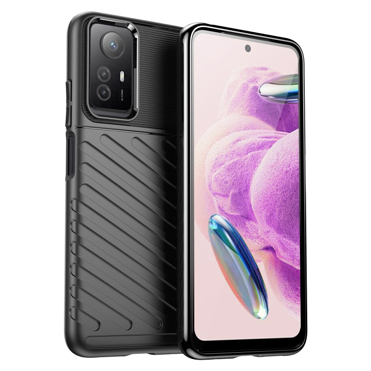 For Xiaomi Redmi Note 12S Thunderbolt Shockproof TPU Protective Soft Phone Case
